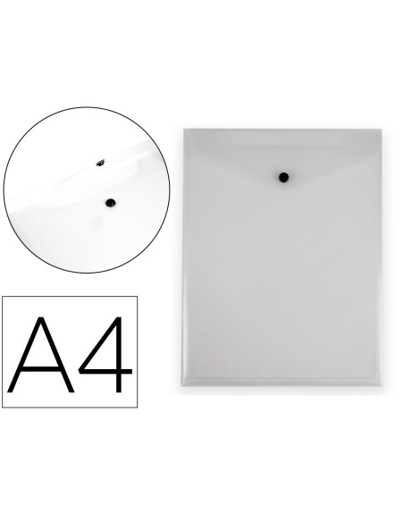 Carpeta liderpapel dossier broche polipropileno din a4 formato vertical con fuelle transparente