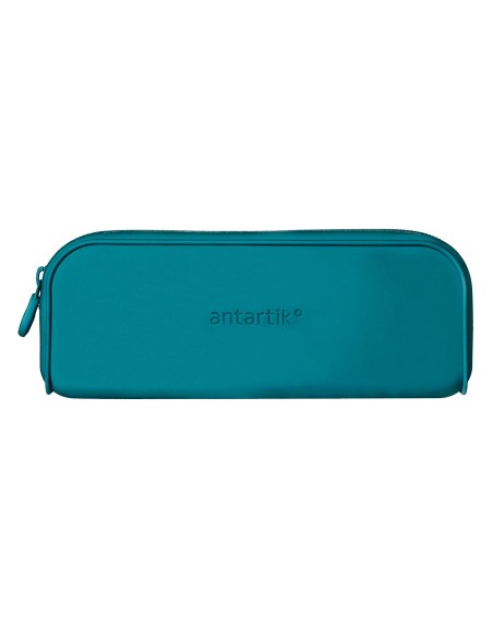 Estuche portatodo antartik prisma silicona soft rectangular 185x50x75 mm azul turquesa
