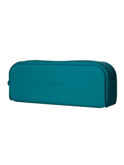 Estuche portatodo antartik prisma silicona soft rectangular 185x50x75 mm azul turquesa