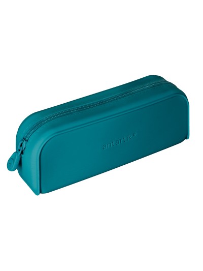Estuche portatodo antartik prisma silicona soft rectangular 185x50x75 mm azul turquesa