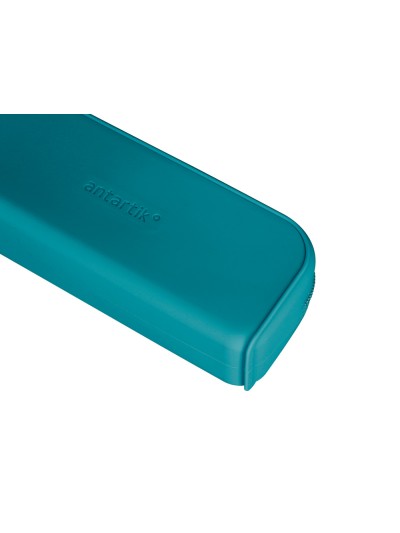 Estuche portatodo antartik prisma silicona soft rectangular 185x50x75 mm azul turquesa