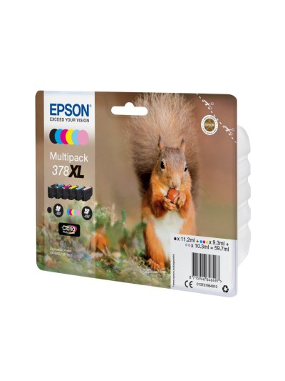 Ink-jet epson 378 xl expression home xp-8605 / 15000 / 8500 negro amarillo cian magenta cian claro