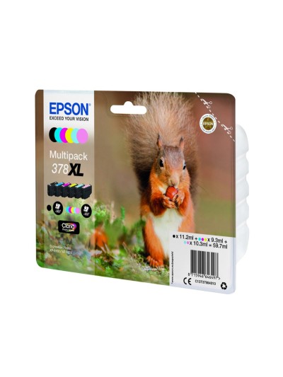 Ink-jet epson 378 xl expression home xp-8605 / 15000 / 8500 negro amarillo cian magenta cian claro