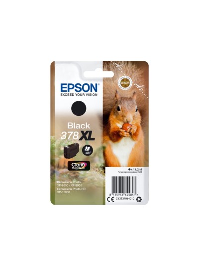 Ink-jet epson 378 xl expression home xp-8605 / 8606 / xp-15000 / xp-8500 / 8505 negro 500 pag