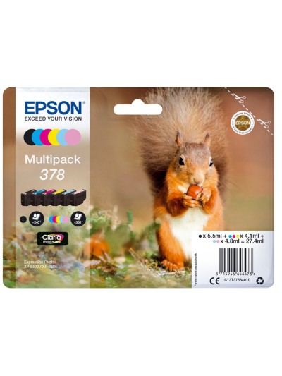 Ink-jet epson 378 expression home xp-8605 / 15000 / 8500 negro amarillo cian magenta cian claro magenta claro 360