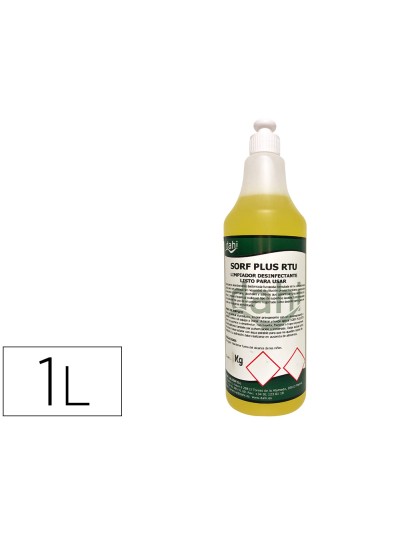 Limpiador higienizante desodorizante desinfectante dahi dj plus rtv botella 1 litro