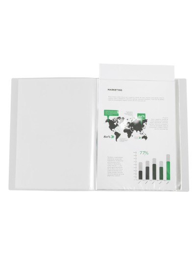 Carpeta liderpapel 10 fundas canguro pp din a4 transparenteportada y lomo personalizable