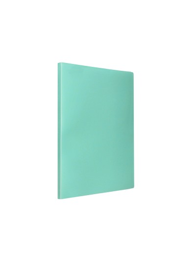 Carpeta liderpapel escaparate 80 fundas polipropileno din a4 verde manzana opaco