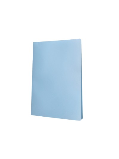 Carpeta liderpapel escaparate 80 fundas polipropileno din a4 celeste opaco