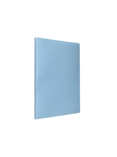 Carpeta liderpapel escaparate 80 fundas polipropileno din a4 celeste opaco