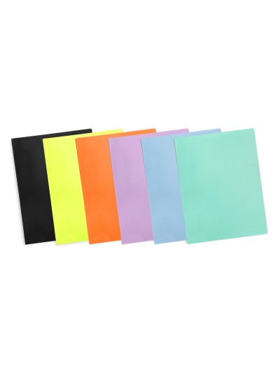 Carpeta liderpapel escaparate 80 fundas polipropileno din a4 celeste opaco