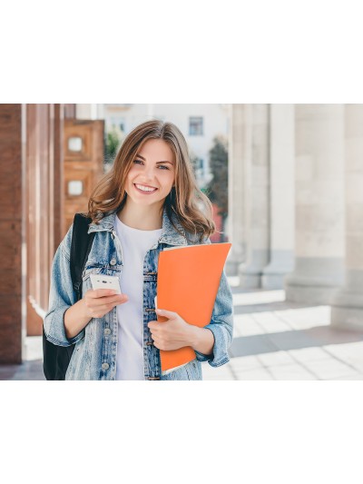 Carpeta liderpapel escaparate 80 fundas polipropileno din a4 naranja fluor opaco