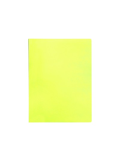 Carpeta liderpapel escaparate 80 fundas polipropileno din a4 amarillo fluor opaco