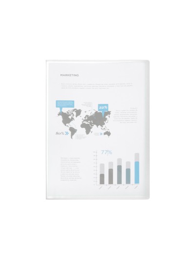 Carpeta liderpapel escaparate 80 fundas polipropileno din a4 transparente