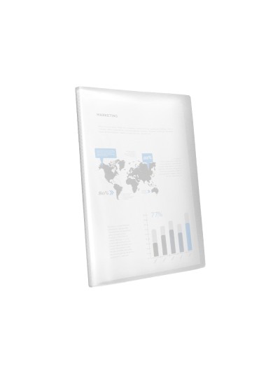 Carpeta liderpapel escaparate 80 fundas polipropileno din a4 transparente