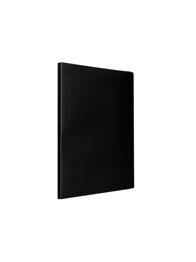 Carpeta liderpapel escaparate 60 fundas polipropileno din a4 negro opaco