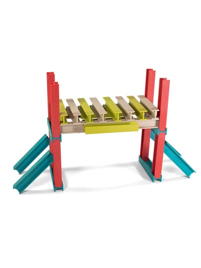 Juego didactico miniland construccion eco beams building 32 piezas