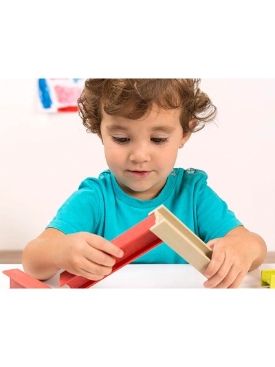 Juego didactico miniland construccion eco beams building 32 piezas