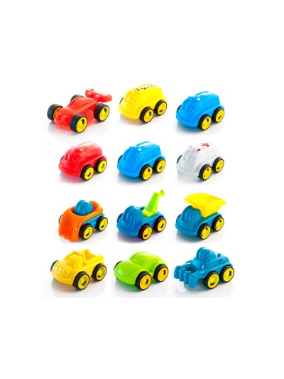 Juego miniland set de 12 minimobiles contenido surtido 370x280x100 mm