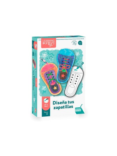 Juego educativo falomir diseña tus zapatillas motricidad fina