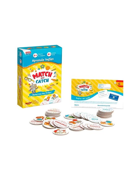 Juego educativo falomir match and catch aprende ingles