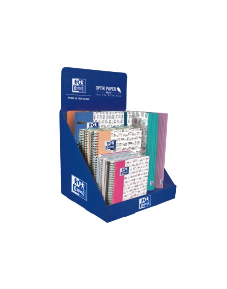 Expositor cuadernos espiral oxford funny trend 5 europeanbook4 + 5 europeanbook5 + 6