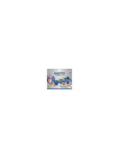 Set giotto make up pintura facial 6 botes 5 ml colores metalicos