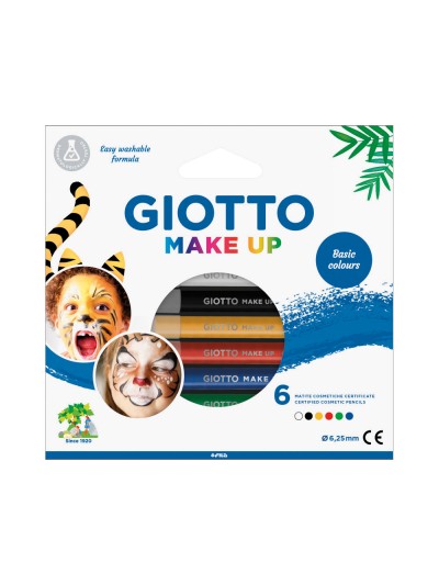 Set giotto make up 6 lapices cosmeticos colores clasicos