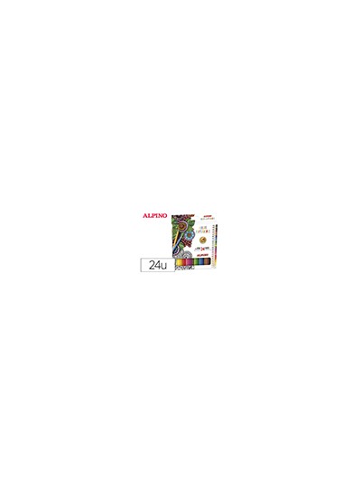 Lapices de colores alpino experience mina premium 3,3 mm caja carton de 24 unidades colores