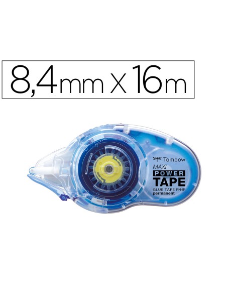 Cinta adhesiva tombow maxi power tape permanente 16 mt x 8,4 mm