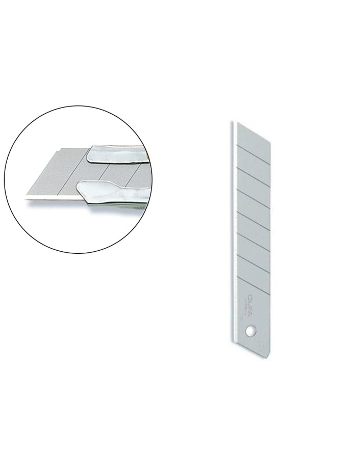 Repuesto cuchilla cutter olfa ancho 18 mm para cuter l-1 blister de 10 unidades Repuesto cuchilla cutter olfa ancho 18 mm para cuter l-1 blister de 10 unidades