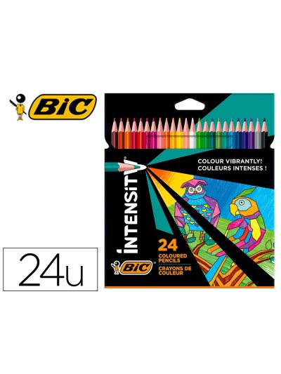 Lapices de colores intensity caja de 24 unidades colores surtidos