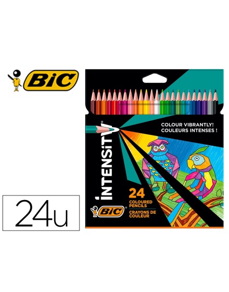 Lapices de colores intensity caja de 24 unidades colores surtidos