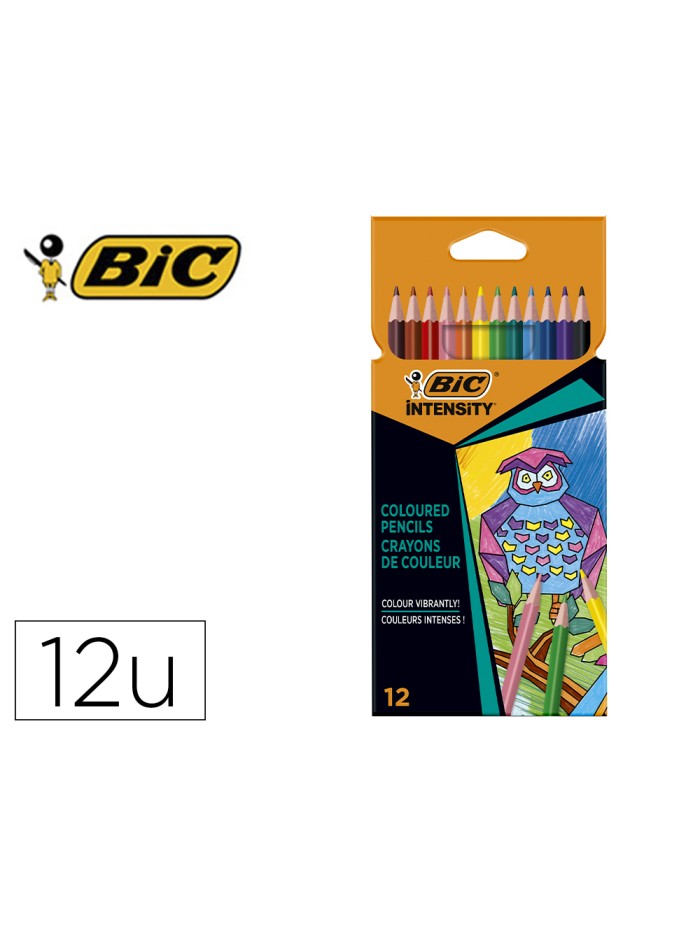 Lapices de colores intensity caja de 12 unidades colores surtidos Lapices de colores intensity caja de 12 unidades colores surtidos