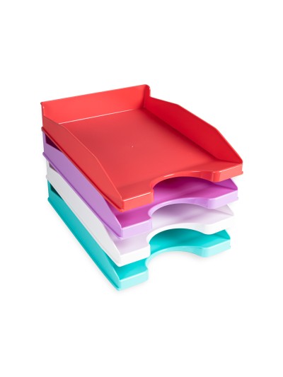 Bandeja sobremesa plastico q-connect blanco opaco 240x70x340 mm