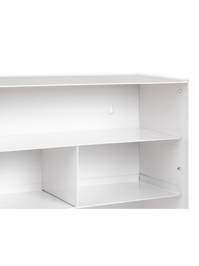 Botiquin q-connect metalico 4 compartimentos vacio primeros auxilios 330x360x120 mm