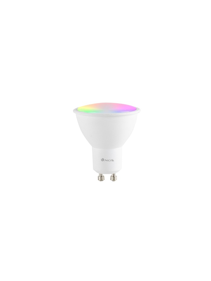 Bombilla ngs bulb wifi led gleam 510c halogena colores 5w 460 lumenes base gu10 regulable en intesidad Bombilla ngs bulb wifi led gleam 510c halogena colores 5w 460 lumenes base gu10 regulable en intesidad