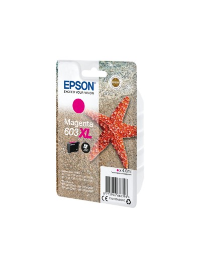 Ink-jet epson 603xl xp-2100 / 2105 / 3100 / 4100 / wf-2810 / 2830 / 2835 / 2850 magenta 350 paginas