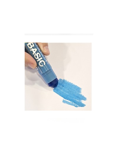 Tempera solida playcolor basic one 10 gr azul claro caja de 12 unidades