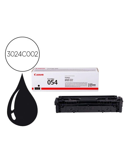 Toner canon 054 lbp622 / mf641 / i-sensys lbp621 / 623 / 641 / 643 / 645 / 622 negro 1500 paginas