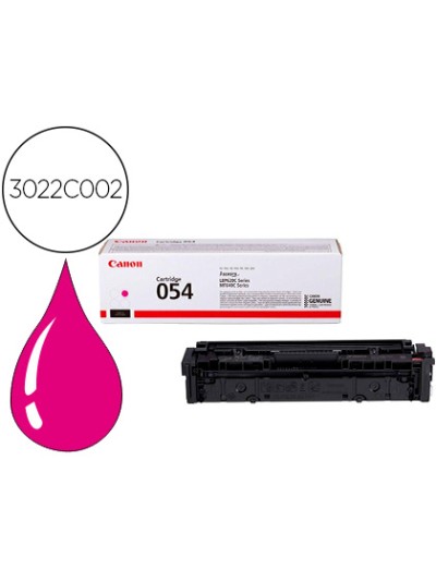 Toner canon 054 lbp622 / mf641 / i-sensys lbp621 / 623 / 641 / 643 / 645 / 622 magenta 1200 paginas