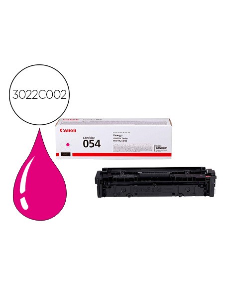 Toner canon 054 lbp622 / mf641 / i-sensys lbp621 / 623 / 641 / 643 / 645 / 622 magenta 1200 paginas