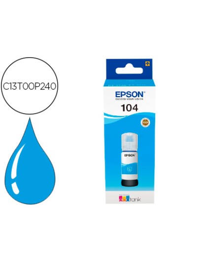 Ink-jet epson ecotank 104 et-2710 / 2711 / 2712 / 2720 / 2726 / 4700 cian 7500 paginas