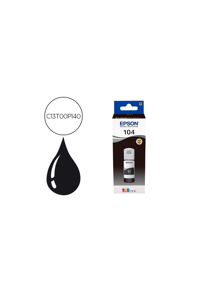 Tinta epson ecotank 104 et-2710 / 2711 / 2712 / 2720 / 2726 / 4700 negro 4500 paginas Tinta epson ecotank 104 et-2710 / 2711 / 2712 / 2720 / 2726 / 4700 negro 4500 paginas