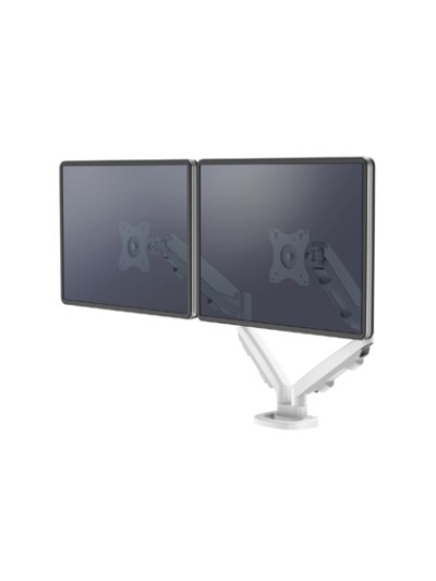 Brazo para monitor fellowes serie eppa ajustable altura 2 pantallas normativa vesa hasta 10 kg blanco