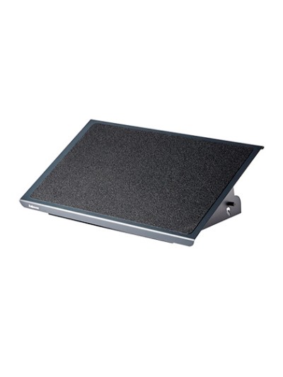 Reposapies fellowes ultimate serie professional metalico ajustable 3 alturas negro 96x560x32 mm