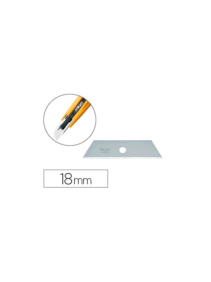 Repuesto cuchilla cuter olfa ancho 18 mm para cuter sk-4 blister de 5 unidades Repuesto cuchilla cuter olfa ancho 18 mm para cuter sk-4 blister de 5 unidades