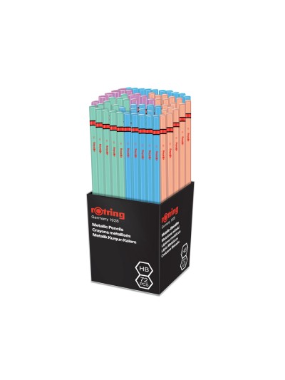 Lapices de grafito rotring metallic hb cuerpo colores surtidos