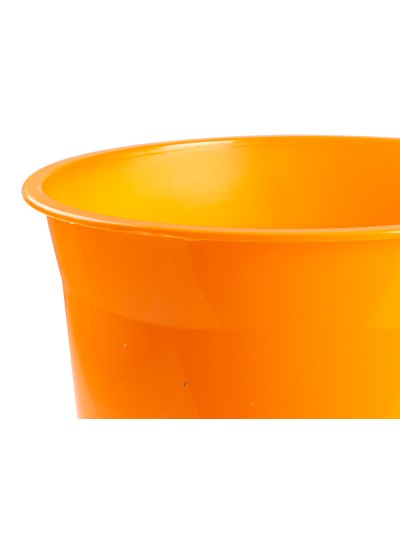 Papelera plastico q-connect naranja translucido 13 litros 275x285 mm