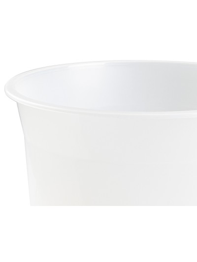Papelera plastico q-connect transparente 13 litros 275x285 mm